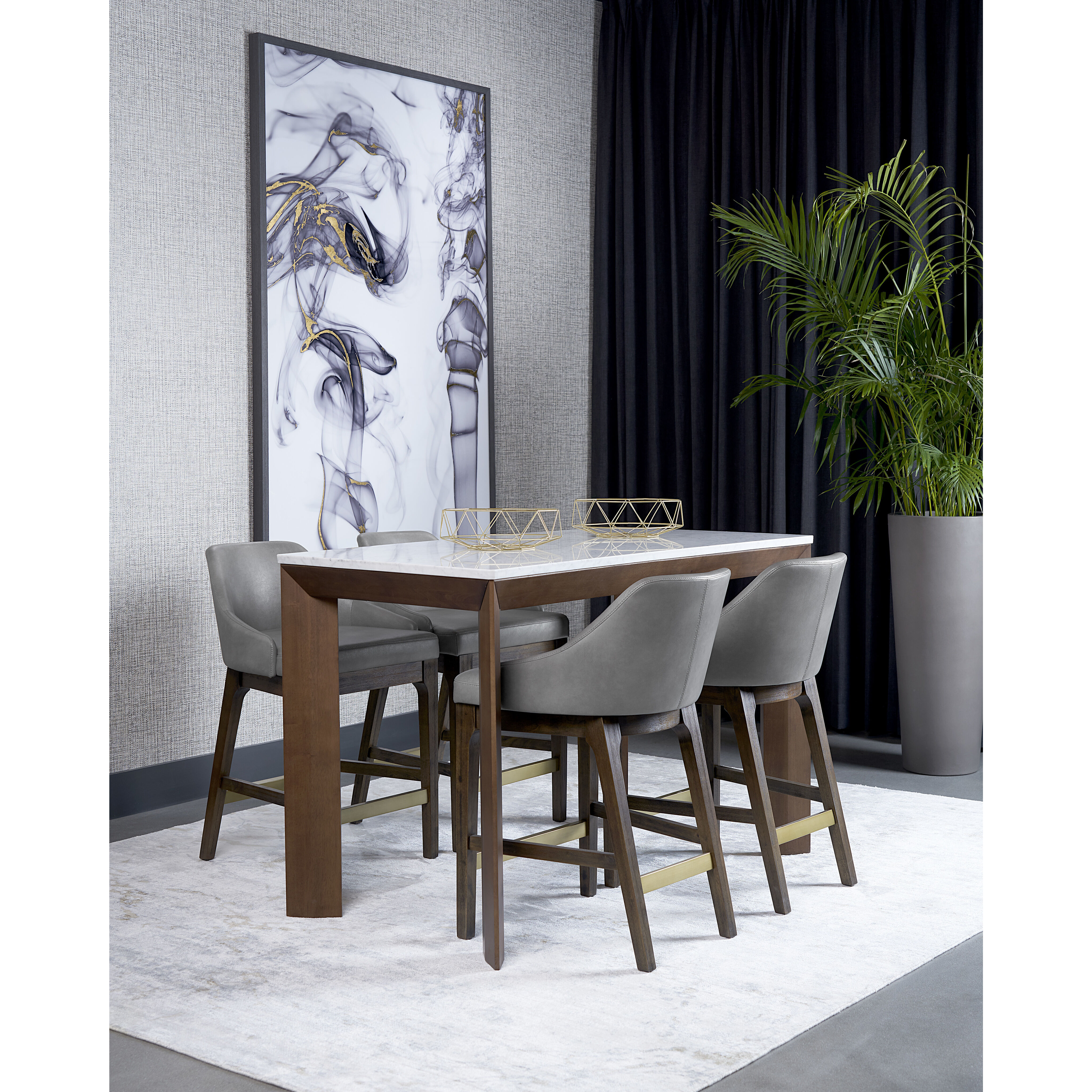 Kace 35 inch Bravo Metal Counter Stool